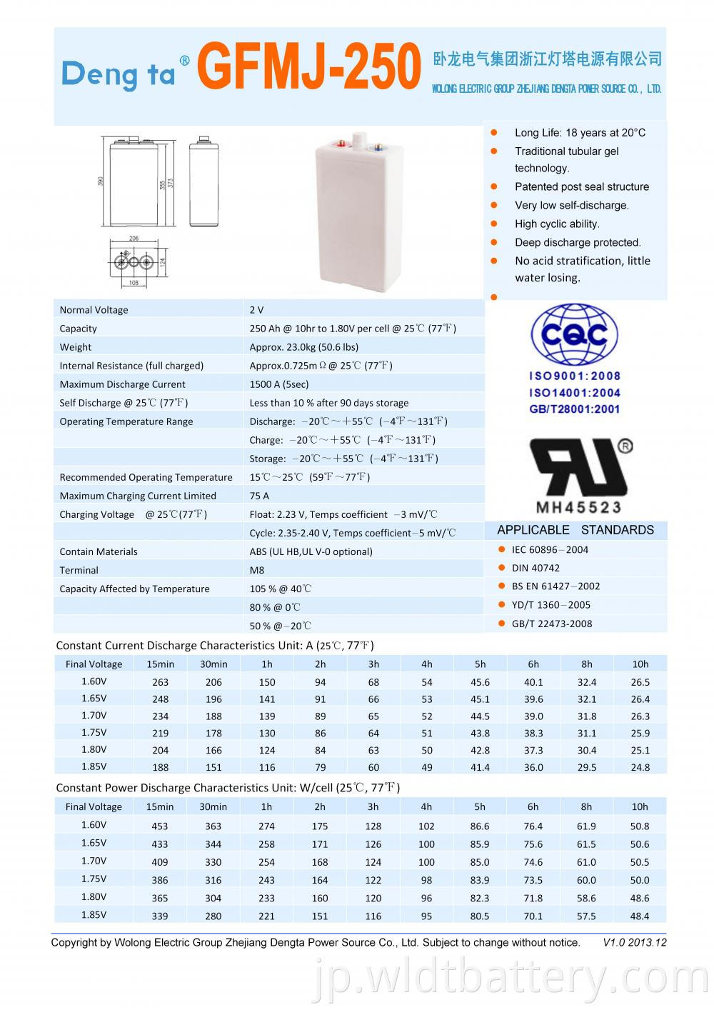 Gfmj 250 Datasheet H 01